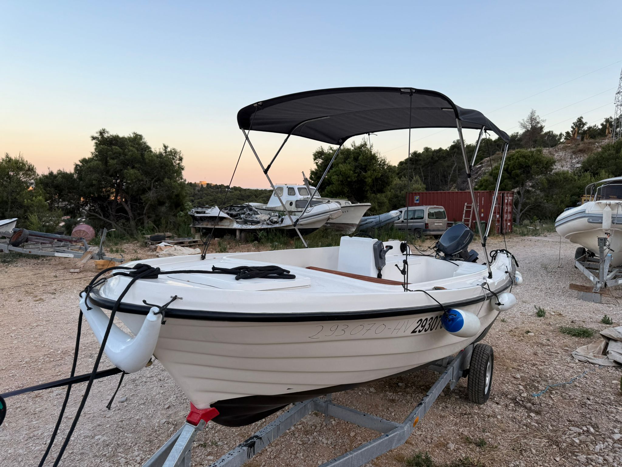 Adria 10hp - On the Trailer